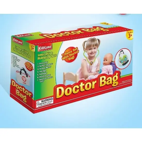 Kidzlane Play Doctor Kit for Kids and Toddlers - Kids Doctor Play Set - 7 Piece Multicolored image {2}