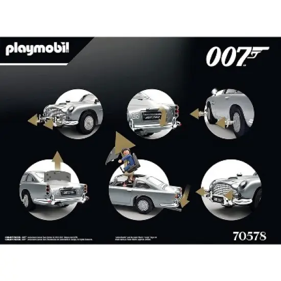 Playmobil James Bond Playmobil 70578 Aston Martin DB5 Building Set | Goldfinger Edition image {2}