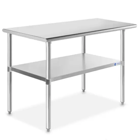 GRIDMANN Stainless Steel Tables with Undershelf, NSF Commercial Kitchen Work & Prep Tables for Restaurant and Home image {9}