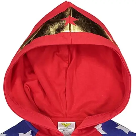 DC Comics Justice League Wonder Woman Girls French Terry Zip Up Costume Hoodie Toddler  image {2}