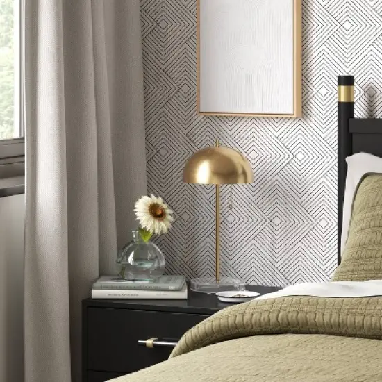 Dome Table Lamp with Acrylic Base Brass - Threshold&trade; image {2}