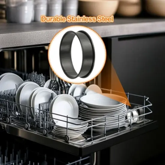 Unique Bargains Nonstick Double Rolled Round Cake Ring image {4}