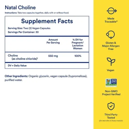 Ritual Choline Dietary Supplements Vegan Capsule - 60ct image {4}