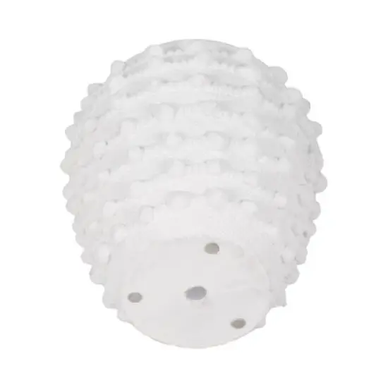 Stone Ceramic Planter with Raised Textured Surface and Rounded Edge Design - Contemporary Decorative Accent Pot with Sculpted Detail image {7}