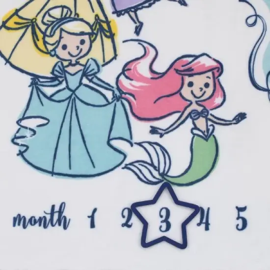 Disney Princess Super Soft Milestone Baby Blanket image {3}