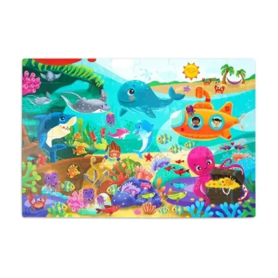 B. toys - Floor Puzzles Gigantic Jigsaw - Solar System, Ocean, Dinosaur - 3pk - 144pc image {8}