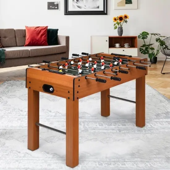 48''Foosball Table Indoor Soccer Game Table Christmas Families Party Recreation image {1}
