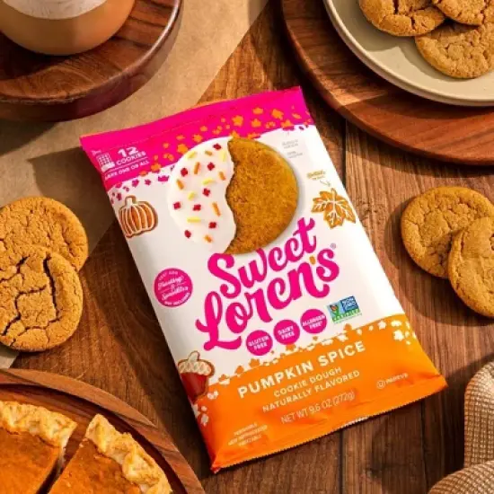 Sweet Loren's Gluten Free Vegan Pumpkin Spice Cookie Dough - 9.6oz/12ct image {5}