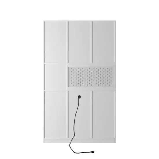 74inKitchen Pantry Cabinet with Charging Station,Freestanding Buffet Cupboards Sideboard with Drawer,with Microwave Stand for Kitchen,Dinning Room image {5}