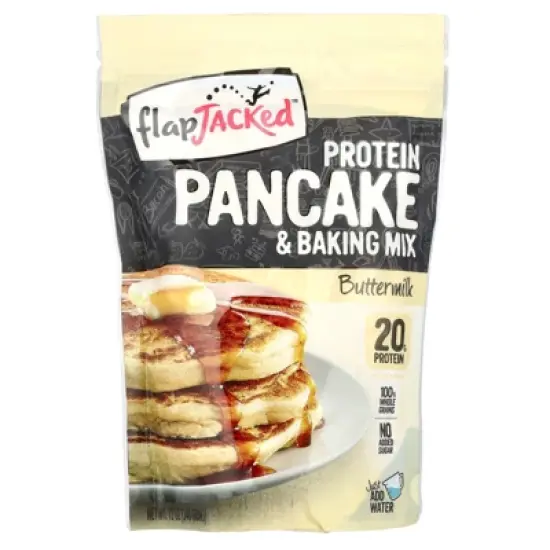 FlapJacked Protein Pancake and Baking Mix, Buttermilk, 12 oz (340 g) image {2}