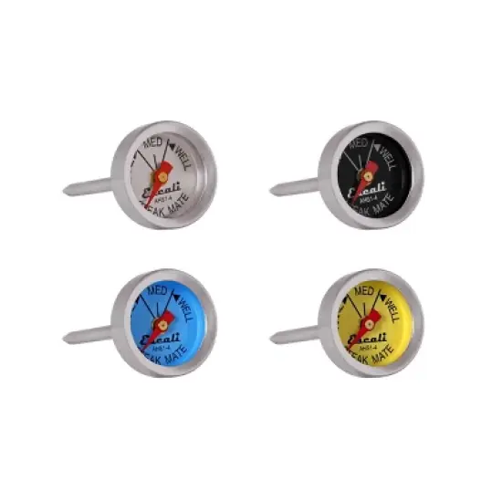 Escali Easy Read Set of 4 Steak Thermometers: Stainless Steel Analog Food & Meat Thermometer, Dishwasher-Safe image {12}
