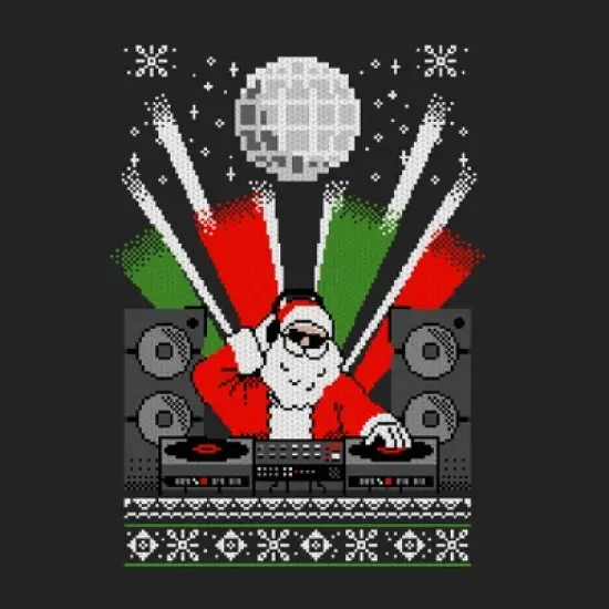 Men's Lost Gods Christmas DJ Santa Ugly Sweater Sweatshirt image {1}