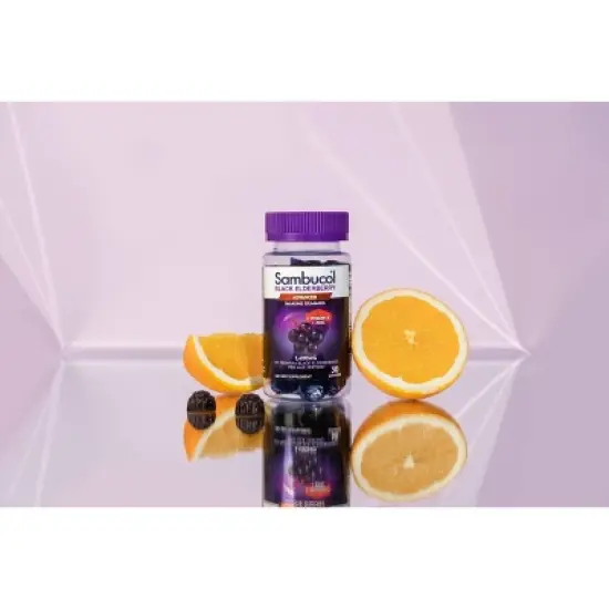 Sambucol Black Elderberry Immune Support Vegan Gummies with Vitamin C and Zinc - 30ct image {6}