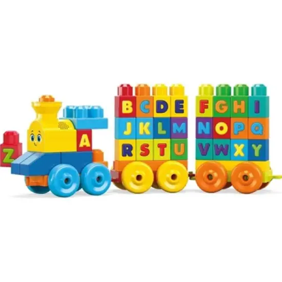 MEGA BLOKS ABC Musical Train Building Set - 50pcs image {5}