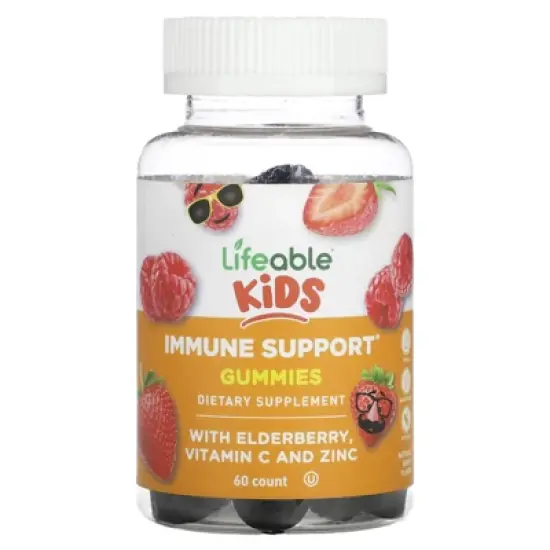 Lifeable Kids Immune Support Gummies, Natural Berry, 60 Gummies image {4}