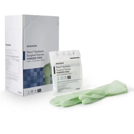 McKesson Perry Performance Plus Polyisoprene Surgical Glove Standard Cuff Length SIZE 8 image {6}