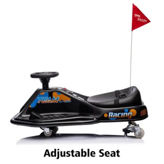 24V Ride on Car Electric Drifting Go Kart for Kids, Ride On Race Car for Ages 3-8 Years, High/Low Speed Switch and Simplified Drifting System image {4}
