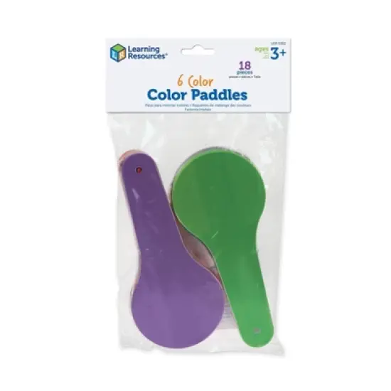 Learning Resources Set of 18 Color Paddles Grades PreK/Ages 3plus Classroom Supplies image {4}
