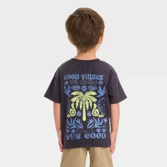 Grayson Mini Toddler Boys' Good Things Are Coming Graphic T-Shirt - Black image {1}