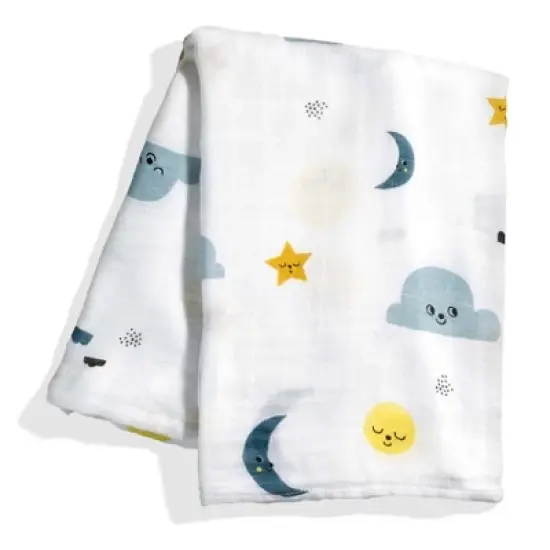 Rookie Humans Moon & Stars viscose from bamboo swaddle image {5}