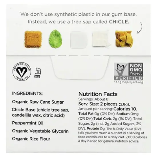 Simply Gum Chewing Gum Peppermint 15 Pieces image {1}