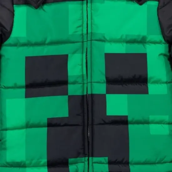 Minecraft Zip Up Winter Coat Puffer Jacket Little Kid to Big Kid image {6}