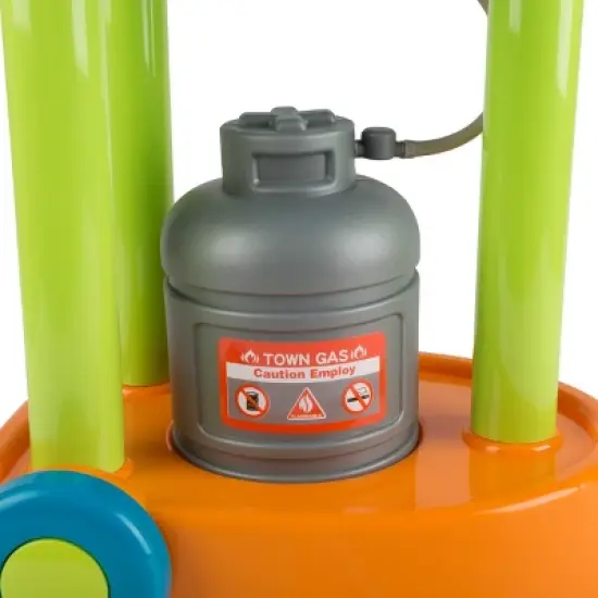 Toy Time Kids' Pretend Play BBQ Grill Toy Set with Toy Food and Kitchen Accessories image {3}