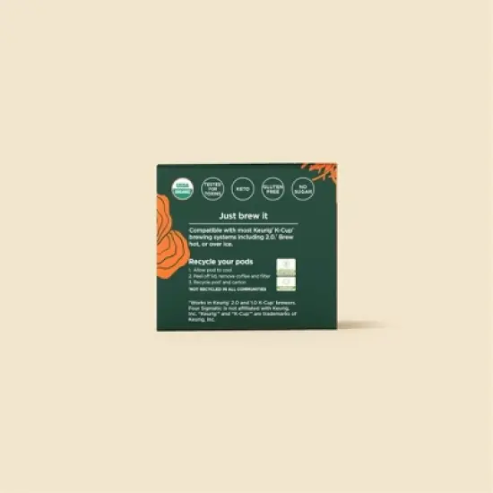 Four Sigmatic Think with Lion's Mane and Chaga POD Medium Dark Roast Coffee - 10ct image {2}