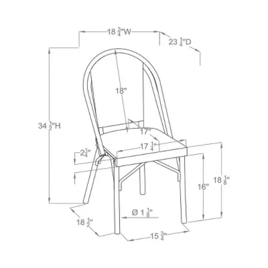 3pc Arna Patio Chair Set With Side Table - miBasics image {10}