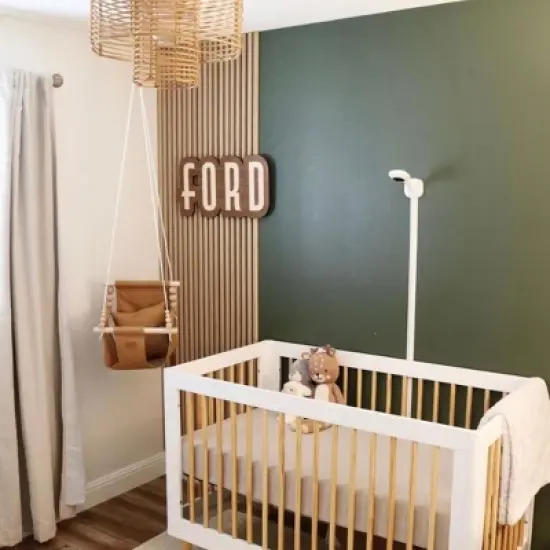 Sweet Swinging - Indoor Baby Swing w/ Pillow - Nutmeg image {3}