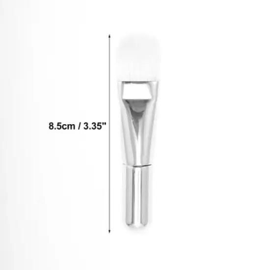 Unique Bargains Facial Mask Brush Silver Tone 1 Pc image {3}
