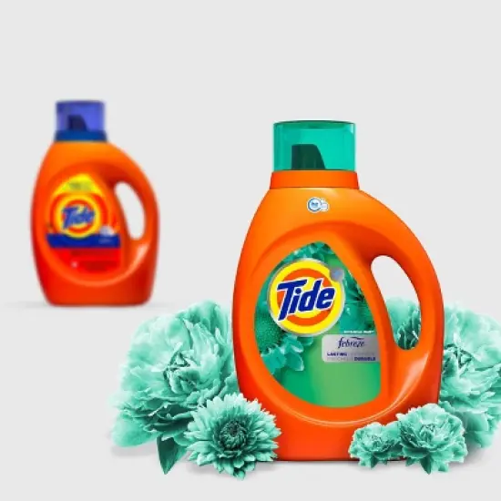 Tide Plus Febreze Freshness Botanical Rain HE Turbo Clean Liquid Laundry Detergent - 92 fl oz image {7}