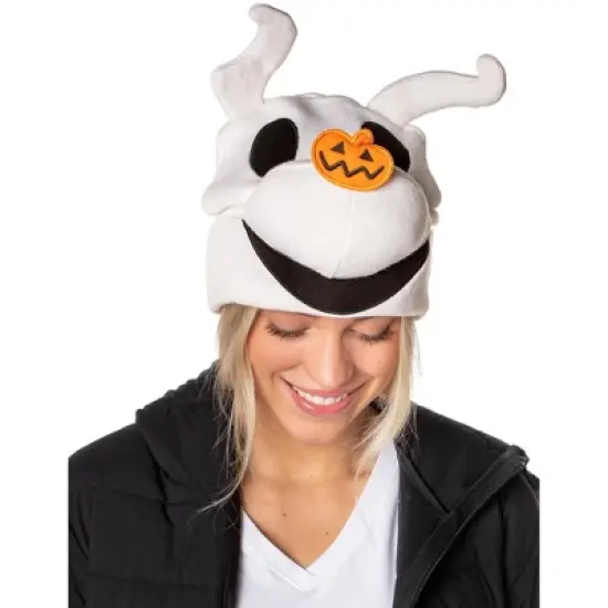 Disney The Nightmare Before Christmas Zero The Dog 3D Character Cuff Beanie White image {3}