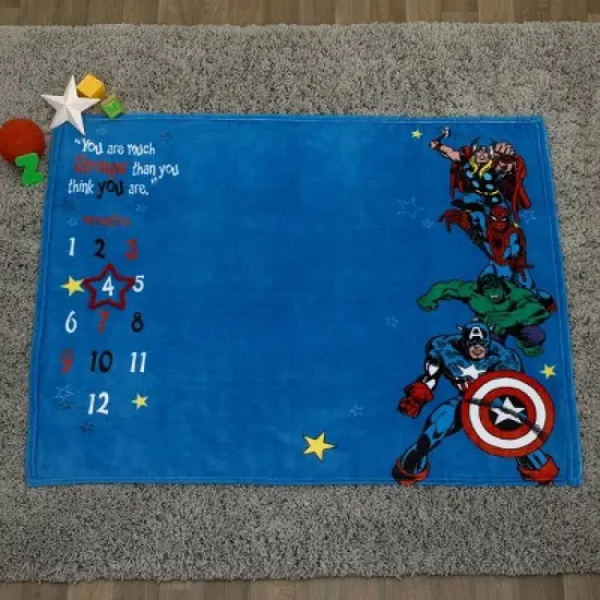 Marvel Comics Super Soft Milestone Baby Blanket image {5}