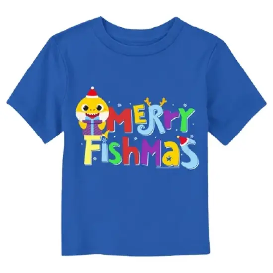 Toddler's Baby Shark Merry Fishmas T-Shirt image {3}