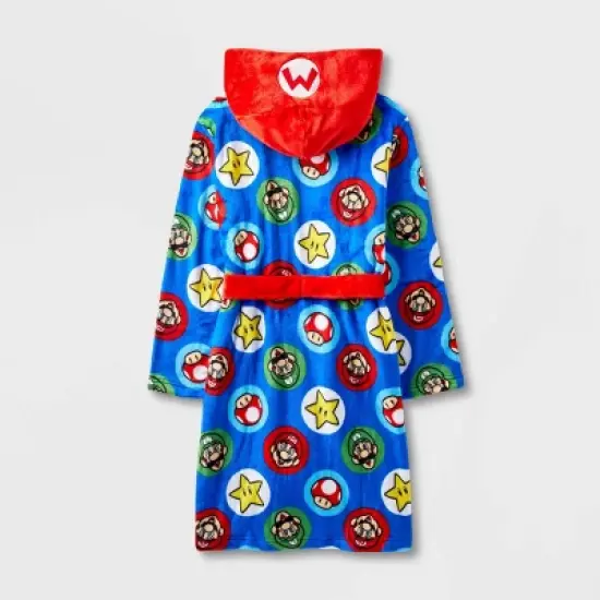 Boys' Super Mario Hooded Robe - Blue image {1}