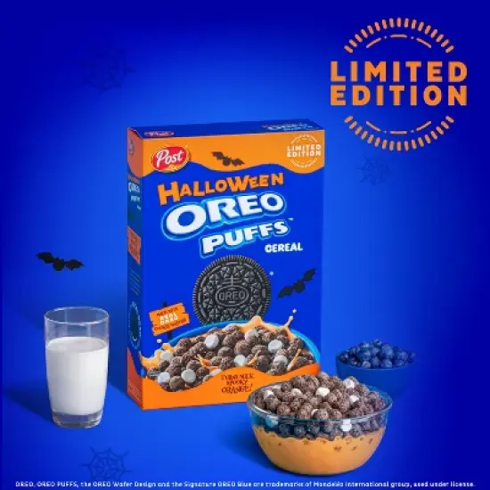 Post Halloween Oreo Puffs Breakfast Cereal - 16.5oz image {3}