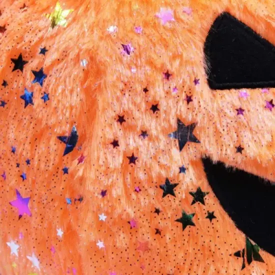 Spooky Central Plush Jack-O-Lantern Trick or Treat Bag for Halloween Party Decorations (10 x 8.75 In) image {4}