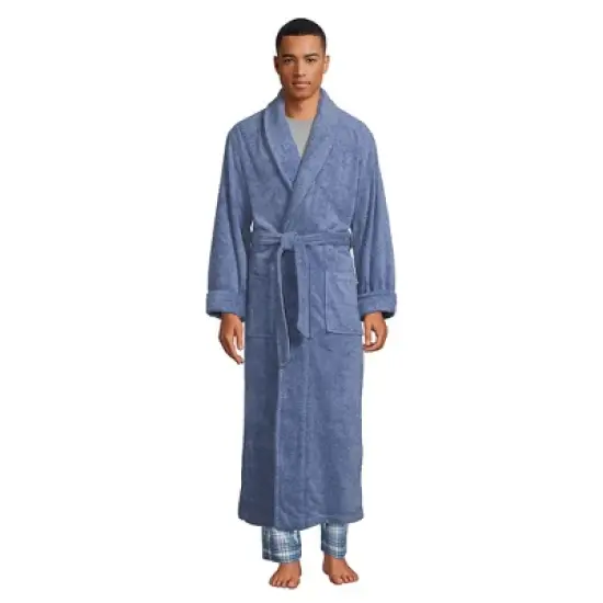 Lands' End Men's Full Length Turkish Terry Robe image {6}