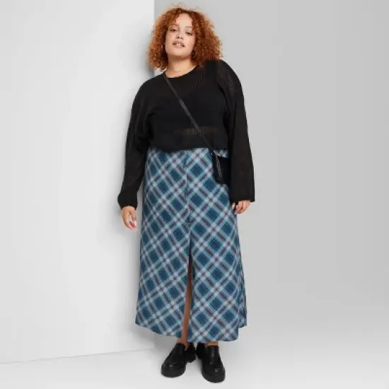 Women's Button-Front Printed Midi Skirt - Wild Fable&trade; image {4}