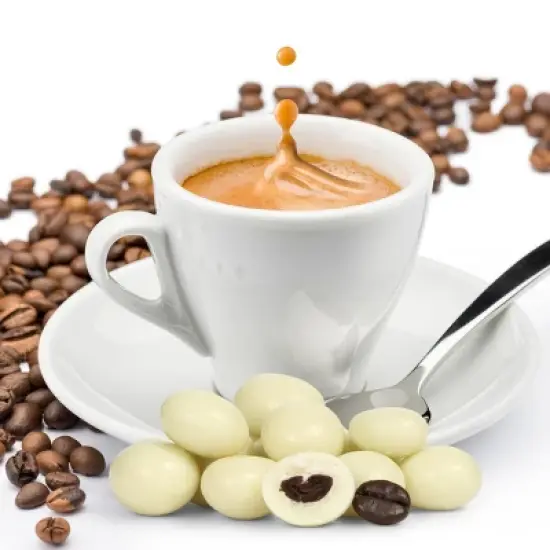 White Chocolate Covered Espresso Beans by It's Delish image {1}
