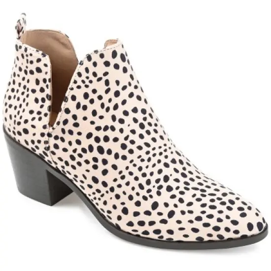 Journee Collection Womens Lola Pull On Stacked Heel Booties image {9}