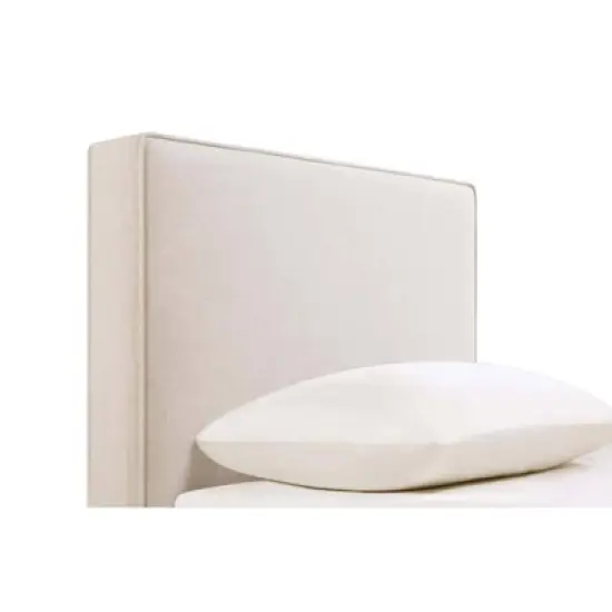 Coaster Twin Kosmo Transitional Rectangular Upholstered Headboard Sand image {5}