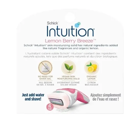 Intuition Lemon Berry Breeze Refill Blade Cartridges for Women, 3 ct image {1}