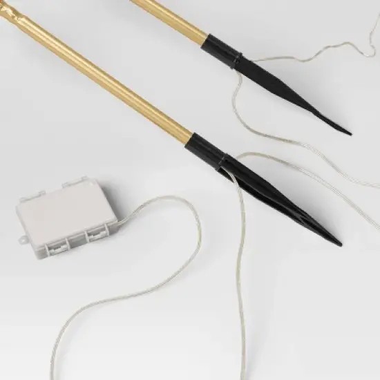 18" LED Gold Starburst Christmas Novelty Sculpture Light Warm White - Wondershop&trade; image {3}