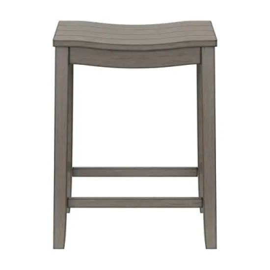 Fiddler Backless 24" NonSwivel Counter Height Barstool Aged Gray - Hillsdale Furniture image {5}