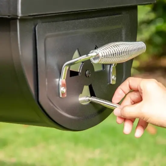 Captiva Designs E02GR016 16" Offset Charcoal Smoke - Black image {10}