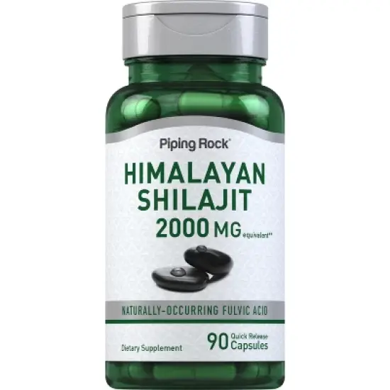 Piping Rock Shilajit Supplement 2000mg | 90 Capsules image {7}
