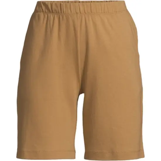 Lands' End Women's Sport Knit High Rise Elastic Waist Pull On Shorts image {7}