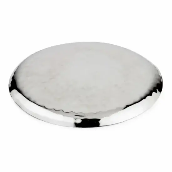 Inox Artisans Full Polished Stainless Steel Round Service Tray image {2}